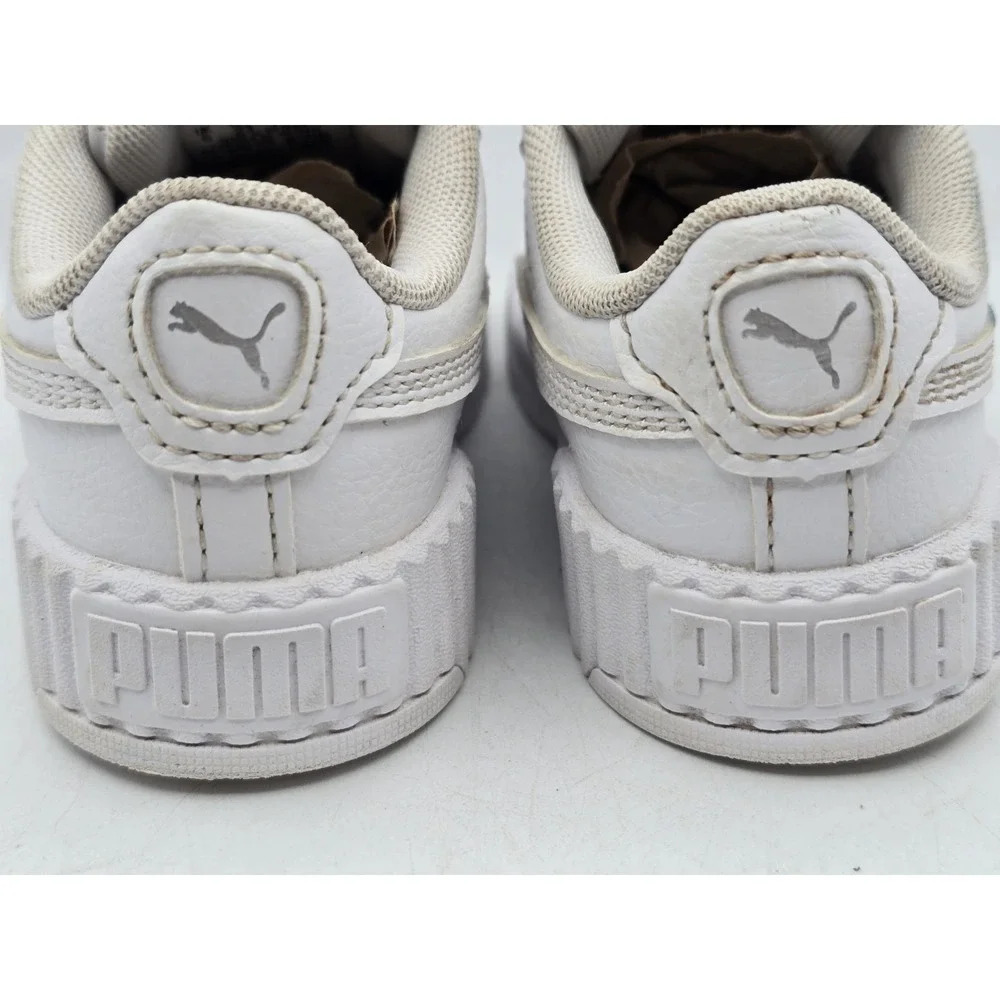 Puma Unisex-Child Carina Hook and Loop Shoe - Color White - Size 7
